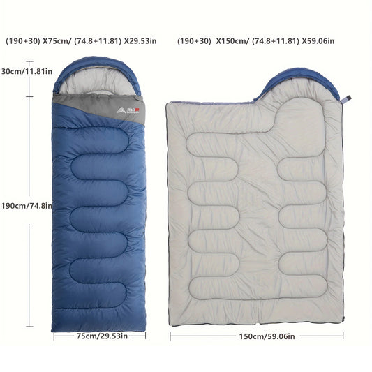 Camping Sleeping Bag Ultralight Waterproof Warm Envelope Backpacking Sleeping Bags for Outdoor Traveling Hiking