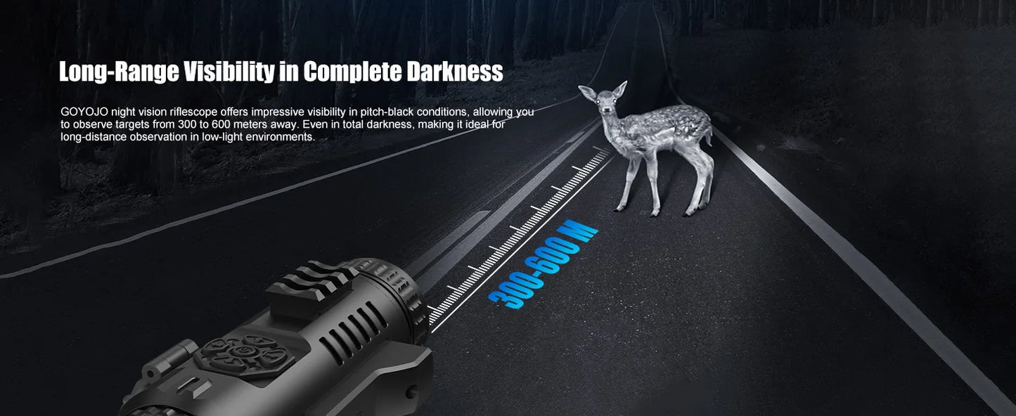GS515 Digital Night Vision 2560x1920 Resolution 5-20X  HD Day Night Optics for Hunting Surveillance Wildlife Observation