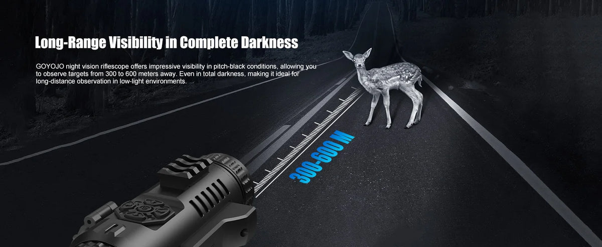 GS515 Digital Night Vision 2560x1920 Resolution 5-20X  HD Day Night Optics for Hunting Surveillance Wildlife Observation