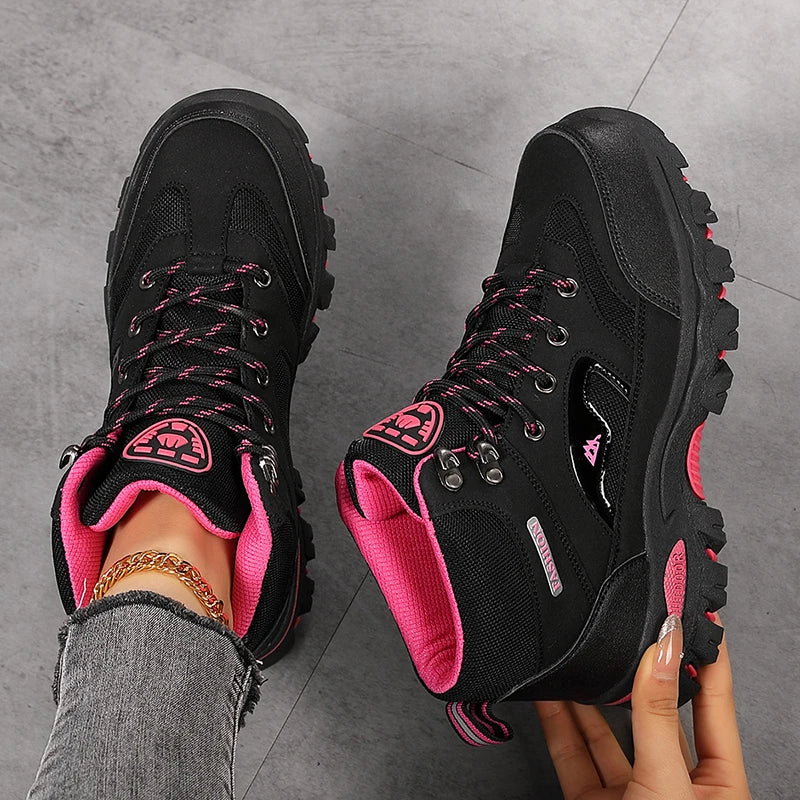 Women Boots Waterproof Outdoor Hiking Boots Women's Safety Work Shoes Walking Sneakers Non Slip Ankle Boots Botas De Mujeres New