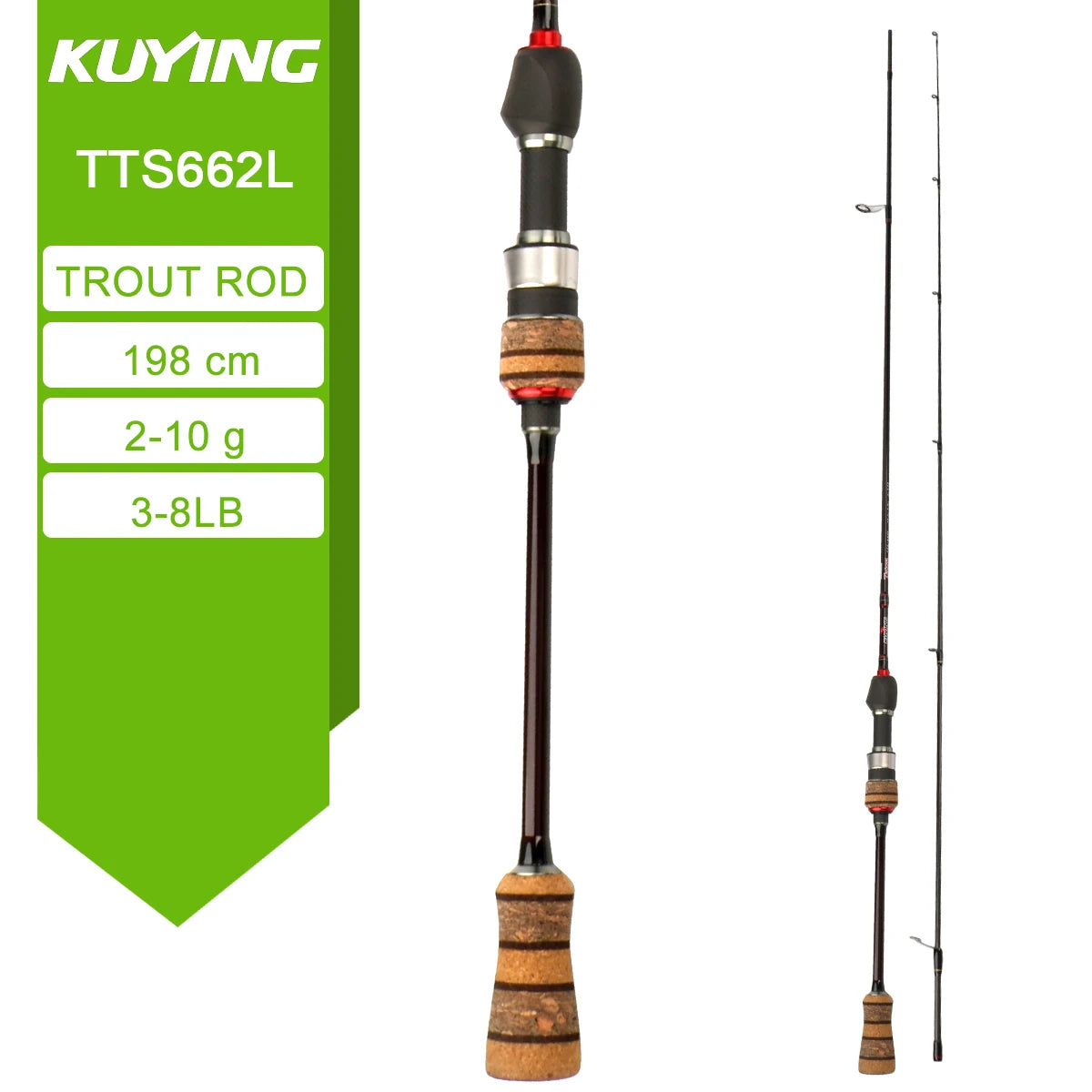 TETON L UL SUL 5'2" 6' 6'3" 6'4"6'2" 6'6" Fishing Rod Lure Cane Spinning Casting FUJI Carbon 1-4g 0.8-3g 2-10g M-Fast bfs