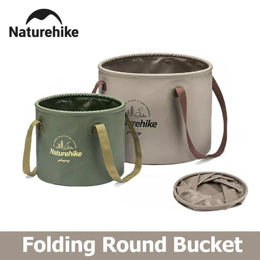 Handheld Bucket Outdoor Foldable Waterproof Bucket Portable Multifunctional Travel Camping Fishing Storage Bucket