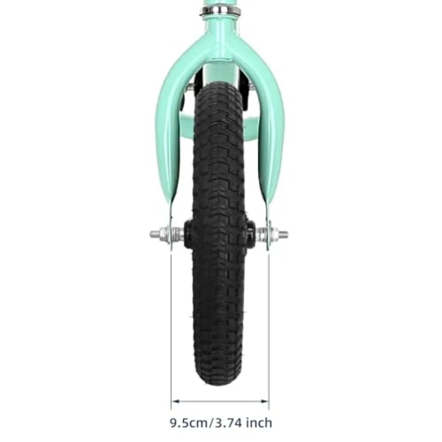 20 Inch Kids Bike Front Wheels Replacement with Solid Air Rubber Tire and Inner Tube, Bicycle Bike Wheels Don't Fit with Huffy Bike(13 Inch Wrench Included)
