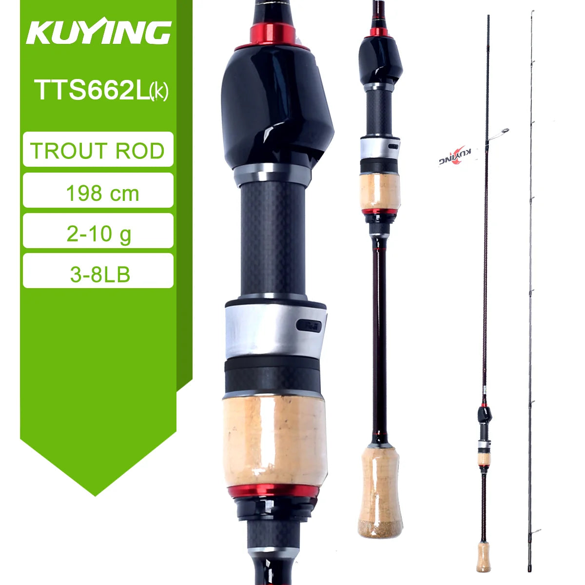 TETON L UL SUL 5'2" 6' 6'3" 6'4"6'2" 6'6" Fishing Rod Lure Cane Spinning Casting FUJI Carbon 1-4g 0.8-3g 2-10g M-Fast bfs