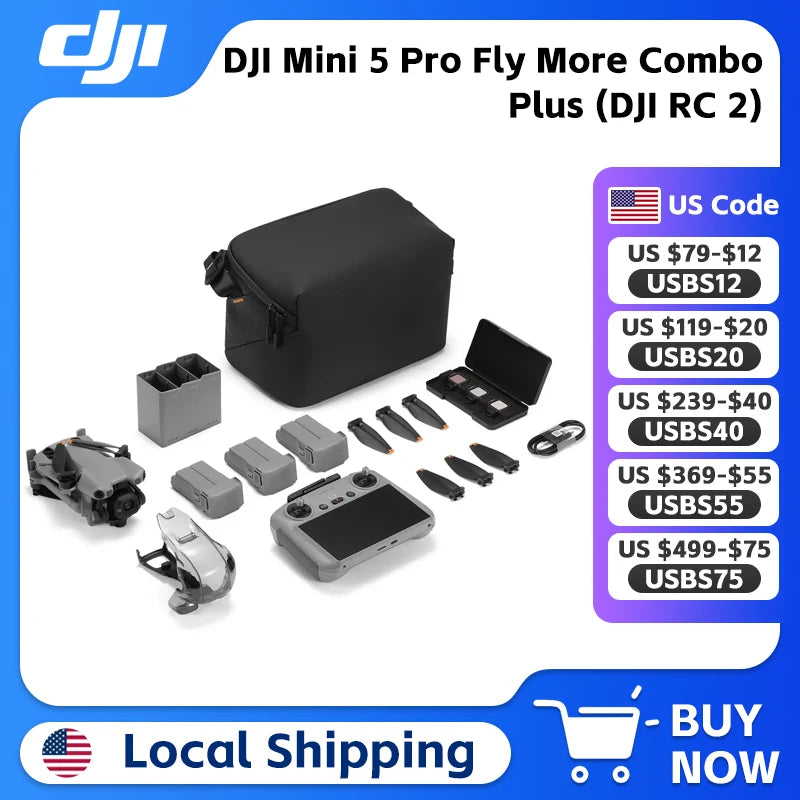 Mini 5 Pro Fly More Combo Plus (DJI RC 2)