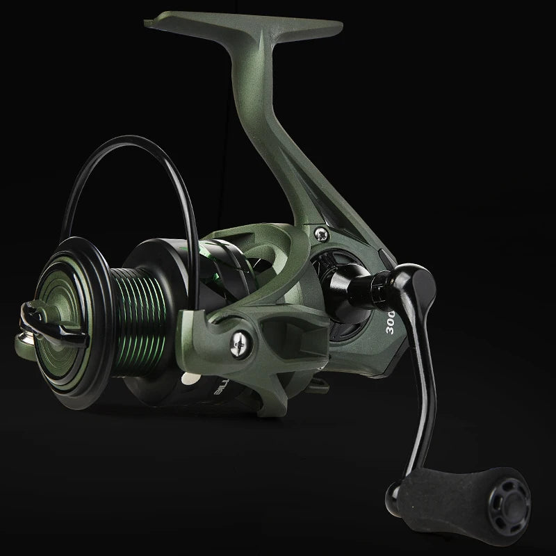 Spinning Reel 5.2:1 Spinning Fishing Reels 17.6 LB Max Drag with Anti-Reverse Metal Spool&CNC Rocker for FreshSaltwater
