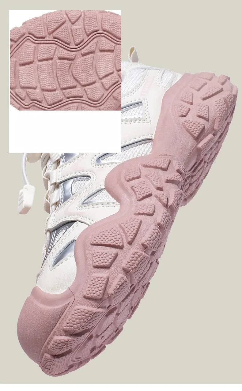 Hiking Shoes Women Anti-slip Low-top Outdoor Sports Shoes Women Lace-up Comfortable Soft Breathable Casual Sneakers Women Shoes