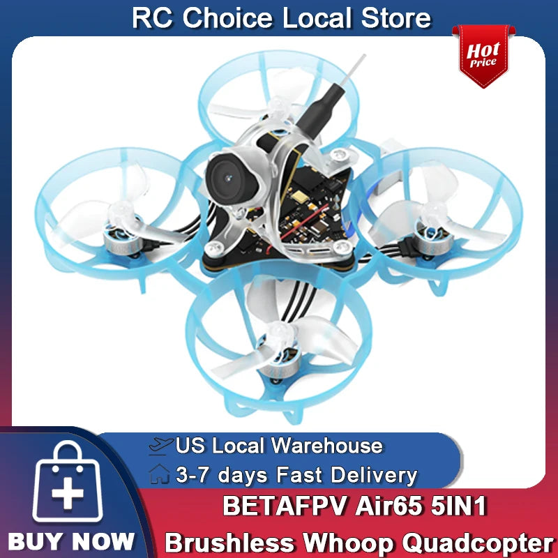 Air65 5 IN 1 Brushless Whoop Quadcopter RC Racing Freestyle Drones ship from US