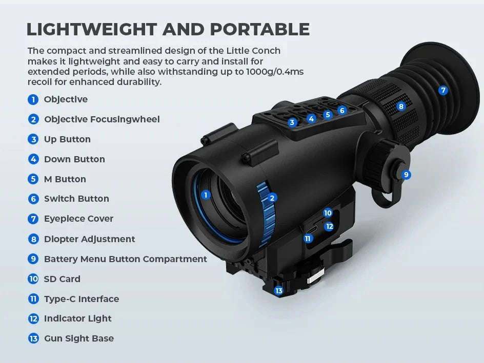 GOYOJO GRL335 384 Thermal lmaging Scopes Sensor 384*288px 25mm 35mm Lens Hunting Camera WiFi RAV Video GRL325