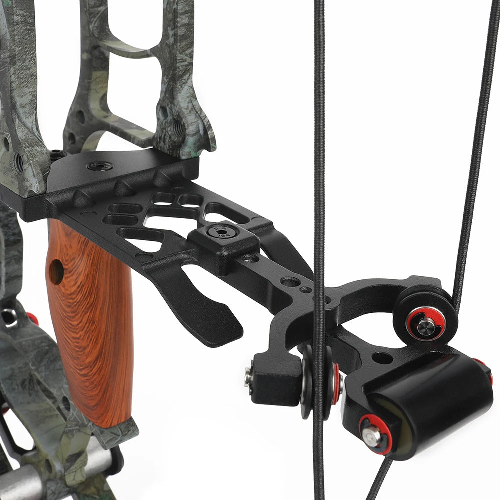 Let off 80% Compound Dual-use Bow Set 19" Axle 30-60lbs Hunting Steel Ball 420FPS Right Hand for Adults Hunting Shooting