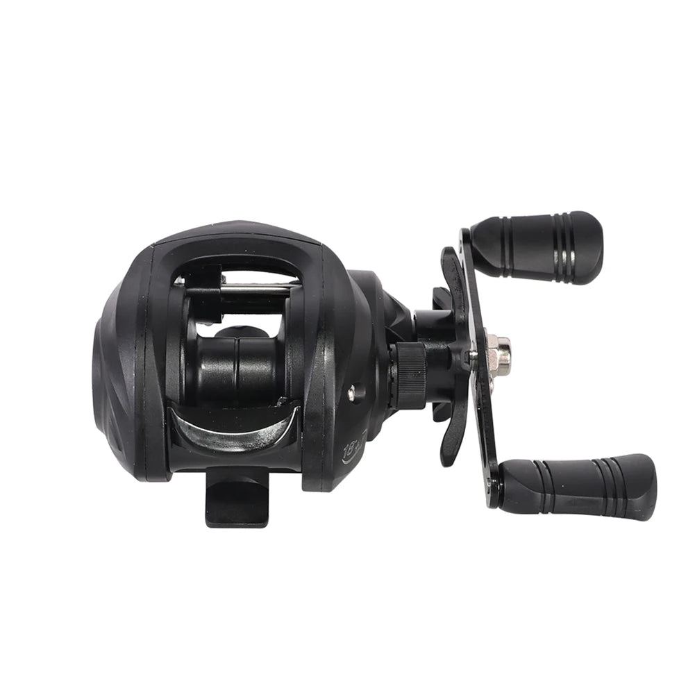 Baitcasting Fishing Wheel 7.2/1 Gear Ratio Fishing Reels Wheel Max Drag 10kg Saltwater Freshwater 18+1BB Fishing Accessory