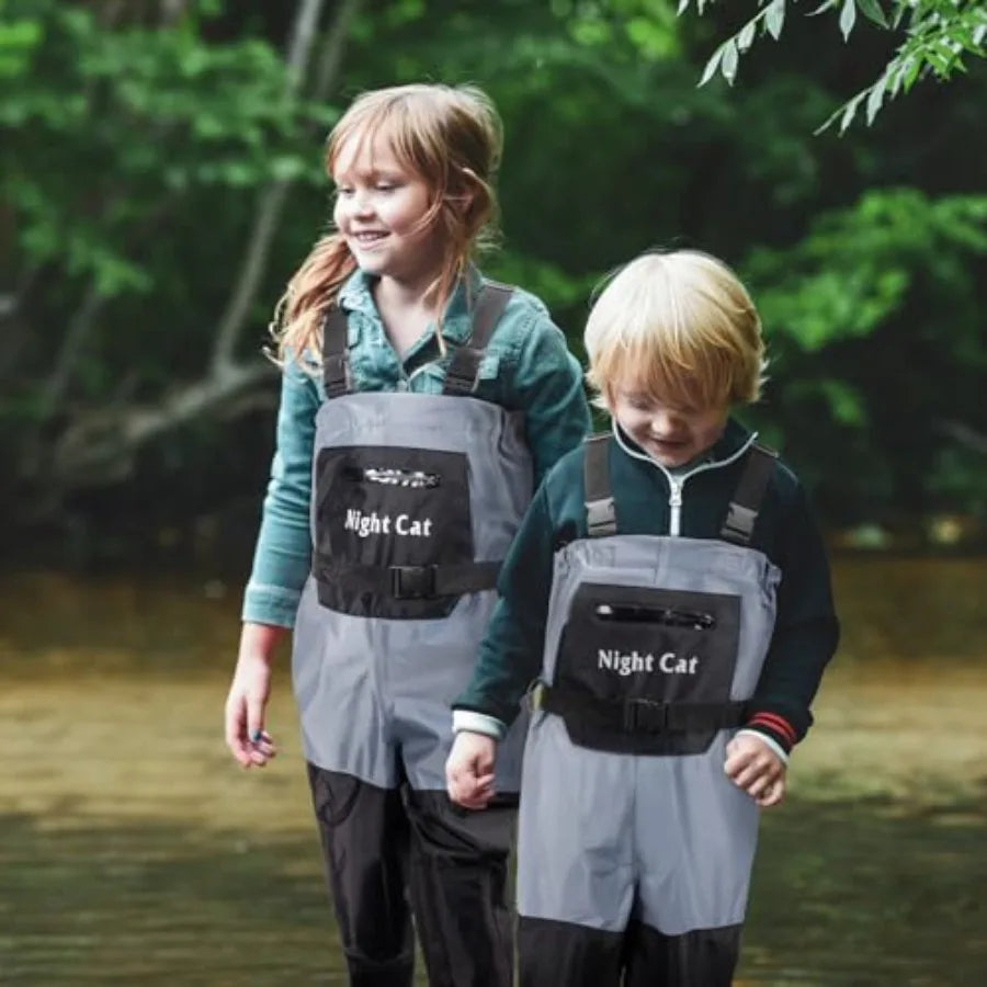 Fishing Waders for:Waterproof Chest Wader With Boots for Boys Girls - Youth Waders for Hunting Breathable