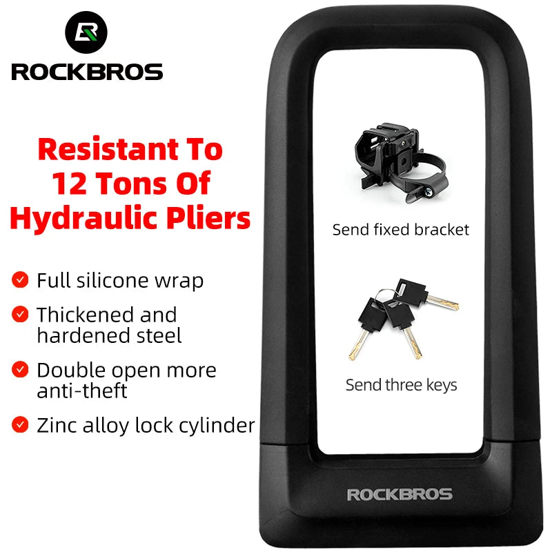 Local Shipping Bike Anti-Theft Lock Hydraulic Bicycles Lock U-Shaped Anti-Theft Lock Electric Scooters Motorcycles Lock
