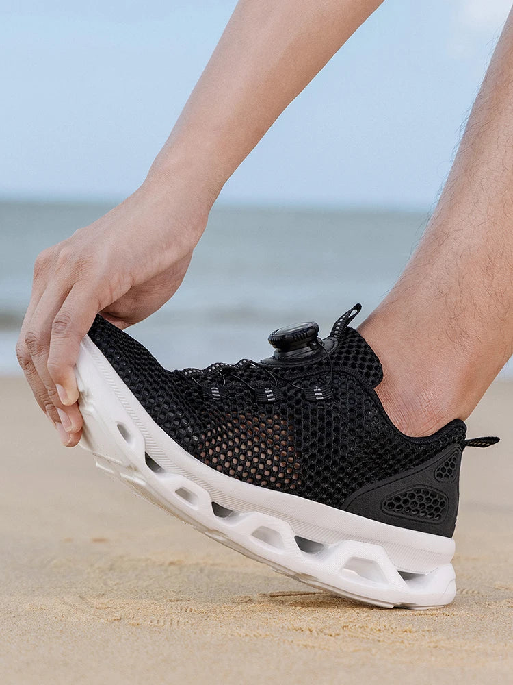 Summer Ladies Mesh Breathable Hiking Shoes Wading Upstream Shoes Women's Lightweight and Comfortable Outdoor Leisure Hiking Shoe