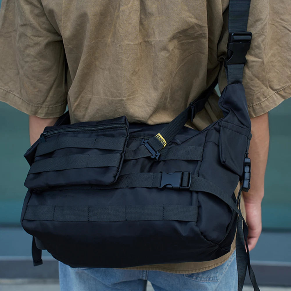 Three Point Auxiliary Backpack Stability Strap Adjustable Fixed Shoulder Bag Anti Slip Strap for Sling Packs & Messengers