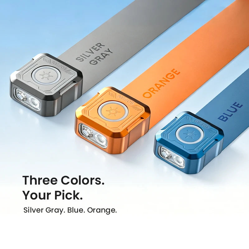 Mini EDC SE1 300LM Pocket Flashlight RGB Signal Ring with UV Light and Magnetic for Night Run Door Check