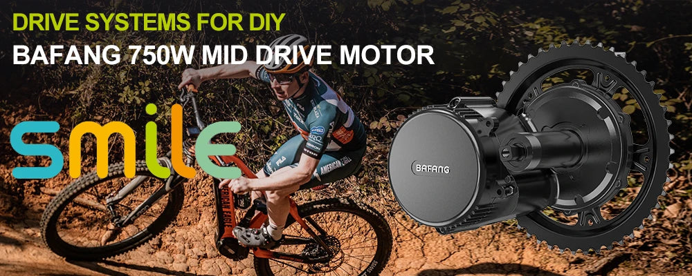 750W 48V Motor Kit Complete Set Electric Bike Middle Drive 8fun BBS02 BBS02B EBike Conversion Kit Central Bicycle Engine