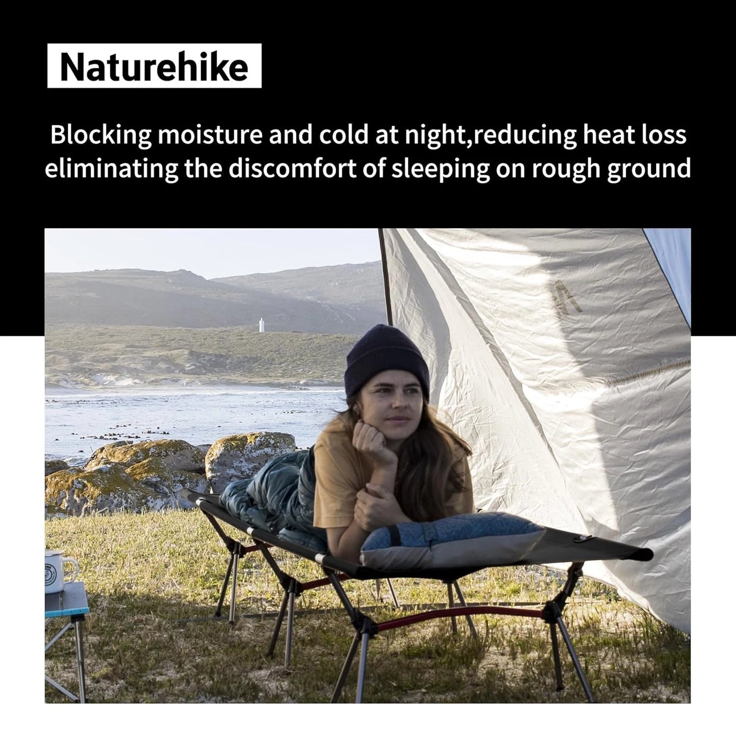 Folding Camping Cot Height Adjustable Ultralight Backpacking Cot Portable Outdoor Travel Camping Bed Tent Bed
