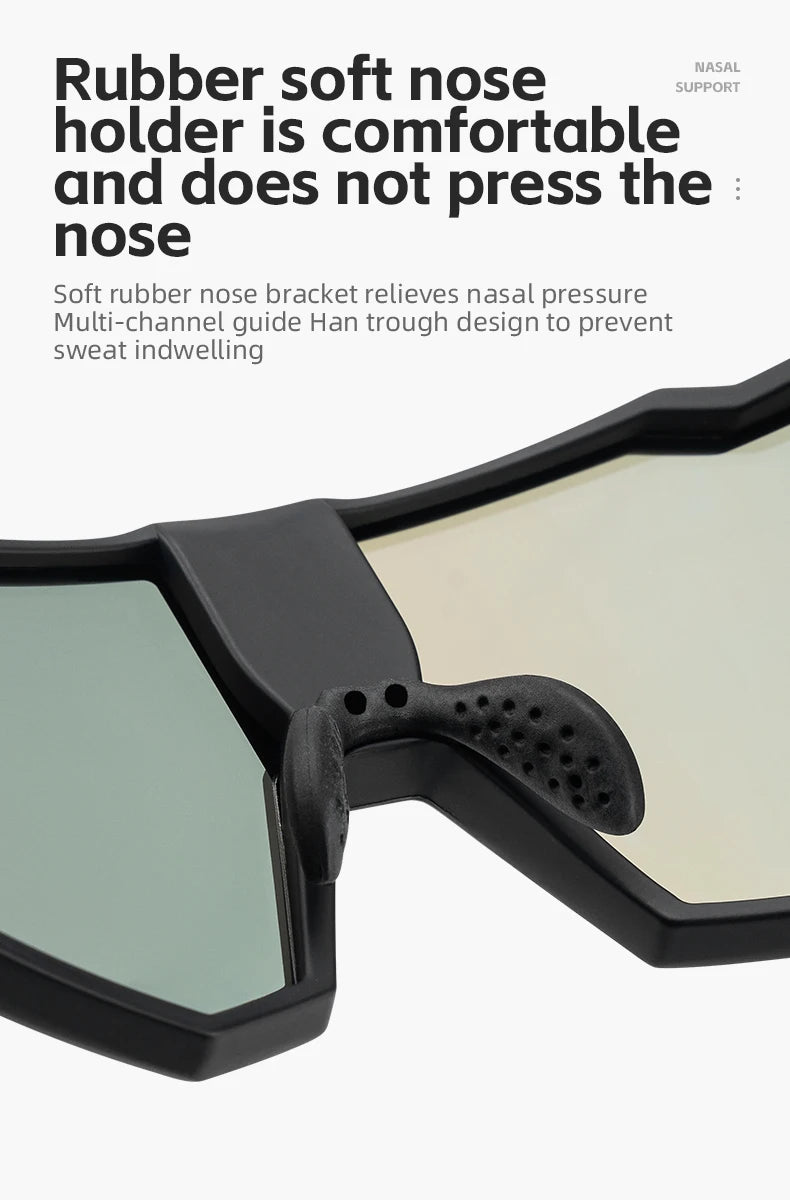 Polarized Cycling Glasses Electronic Color Change Glasses Sunglasses UV400 Safety Bike Bicycle Eyewear Sports Goggles