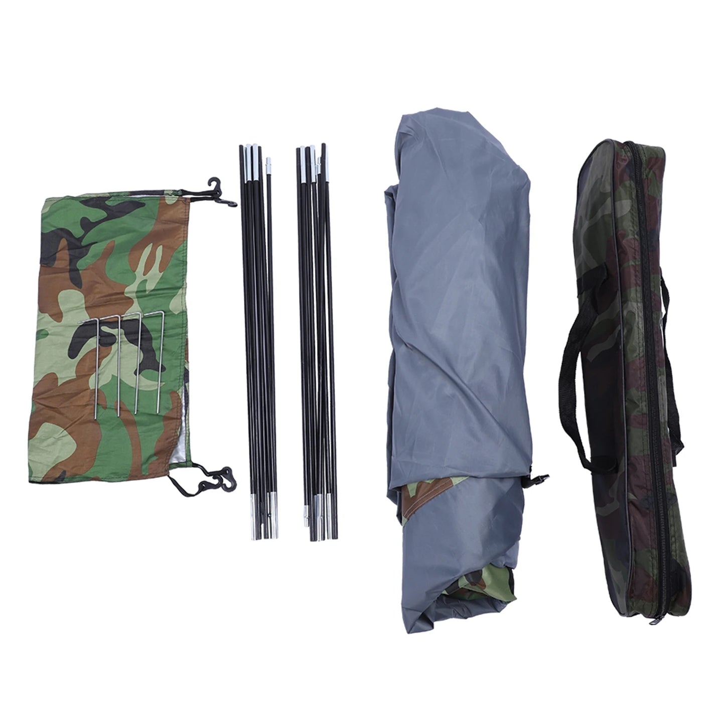 3 4 Person Camping Dome Tent Waterproof UV Proof 180T Silver Coated Polyester Fiberglass Poles Portable Bag Outdoor Camouflage