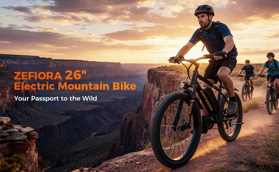 Classic Mountain Ebike, UL2849 Safety Certified, Adjustable Seat & Front Brake,Factory Original, Free US Local Warehouse Shipping