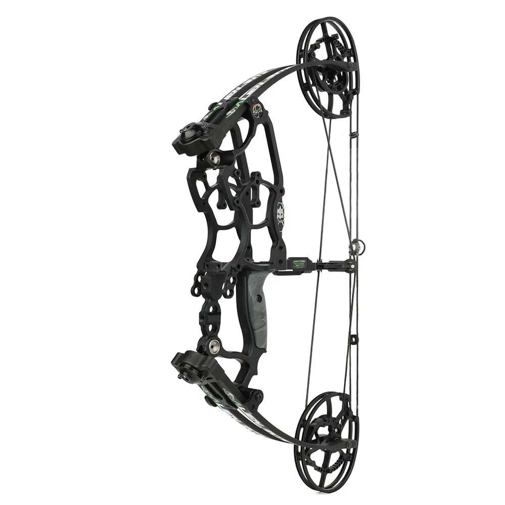 Archery Compound Bow Dual-Use Kit for Steel Ball & Arrow 30-70LBS Adjustable 80% Let-off 340FPS Right/Left Hand Outdoor Hunting Shooting Target Practice Professional Archery Accessories