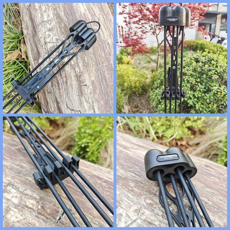 Portable Arrow Quiver Quick Release 4-Arrow Nylon Holder for Compound Bow Hunting Target Practice and Field Shooting