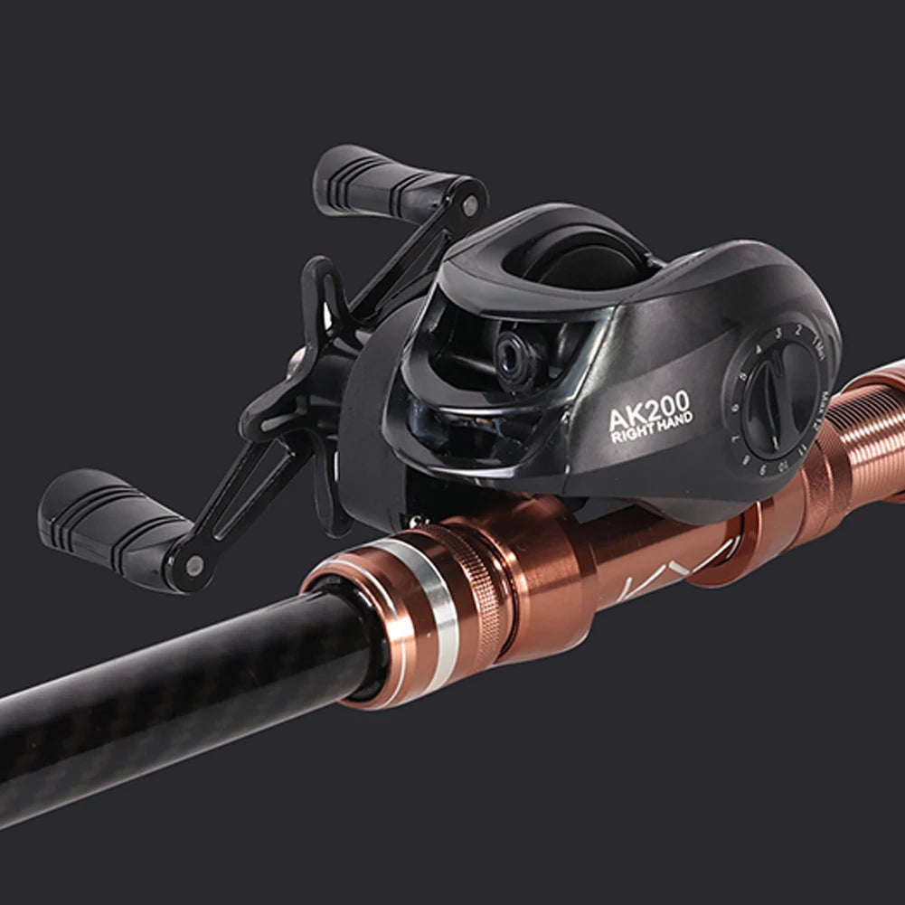 Baitcasting Fishing Wheel 7.2/1 Gear Ratio Fishing Reels Wheel Max Drag 10kg Saltwater Freshwater 18+1BB Fishing Accessory