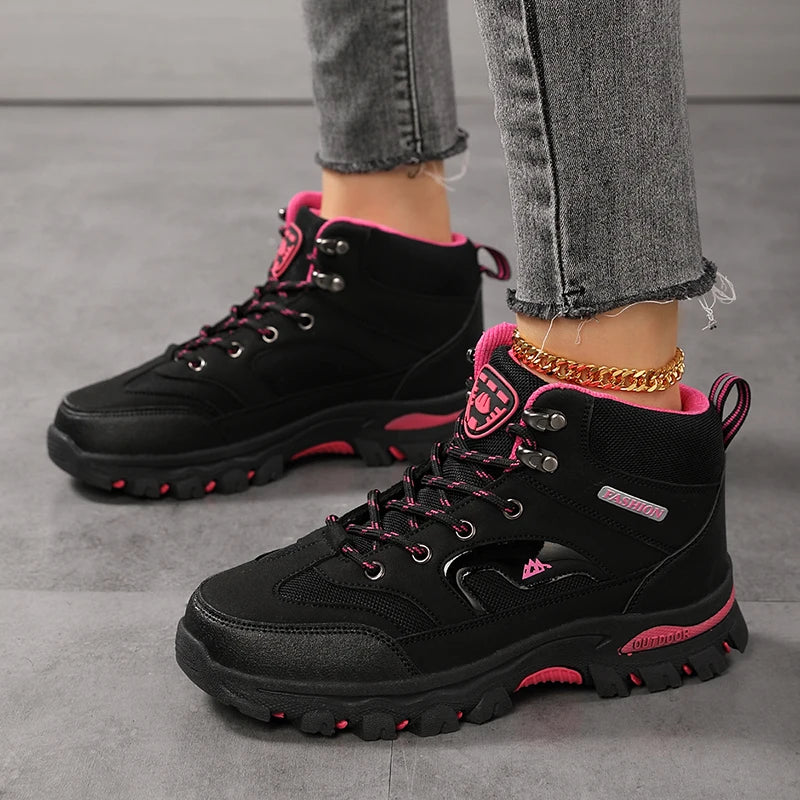 Women Boots Waterproof Outdoor Hiking Boots Women's Safety Work Shoes Walking Sneakers Non Slip Ankle Boots Botas De Mujeres New