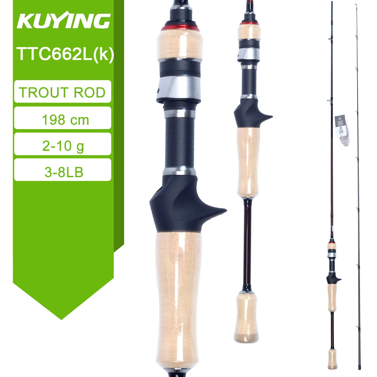 TETON L UL SUL 5'2" 6' 6'3" 6'4"6'2" 6'6" Fishing Rod Lure Cane Spinning Casting FUJI Carbon 1-4g 0.8-3g 2-10g M-Fast bfs