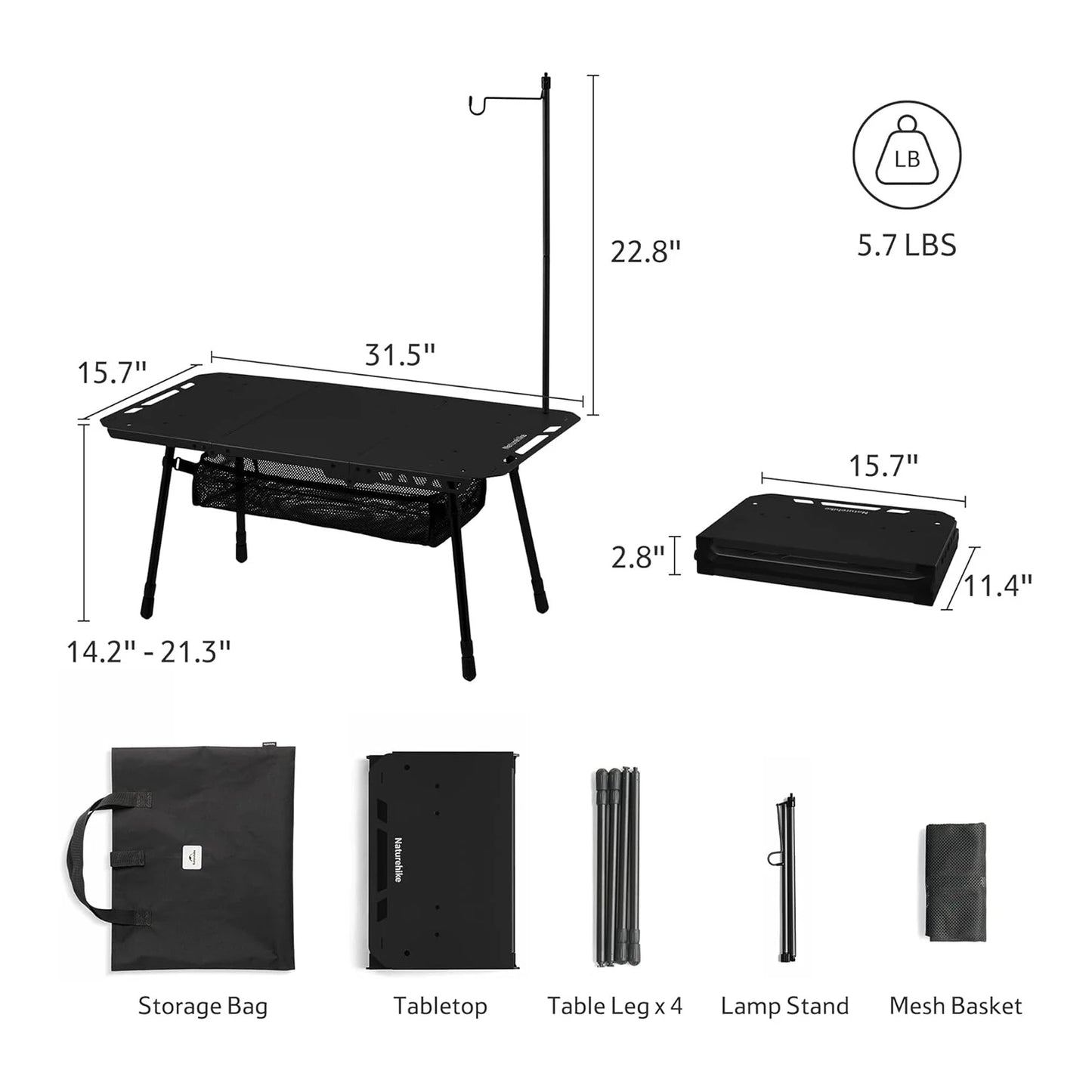 H02 IGT Table Camping Multifunctional Tactical Table Height Adjustable Desk Kitchen Folding Table BBQ Picnic