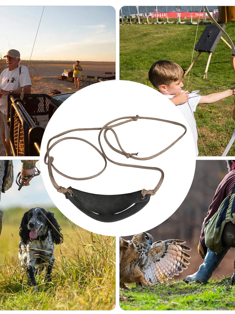 Handmade Leather Shepherd Sling Old-Fashioned Slingshot for Outdoor Sports Camping Shooting Hiking Hunting Accessories