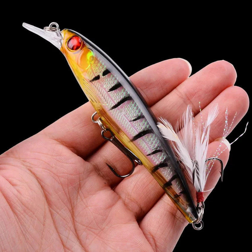 3/5/8PCS Random Fishing Lure Set Fishing Wobble Set Mini Crank Fishing Lure Artificial Bait Kit Minnow Fishing Accessories