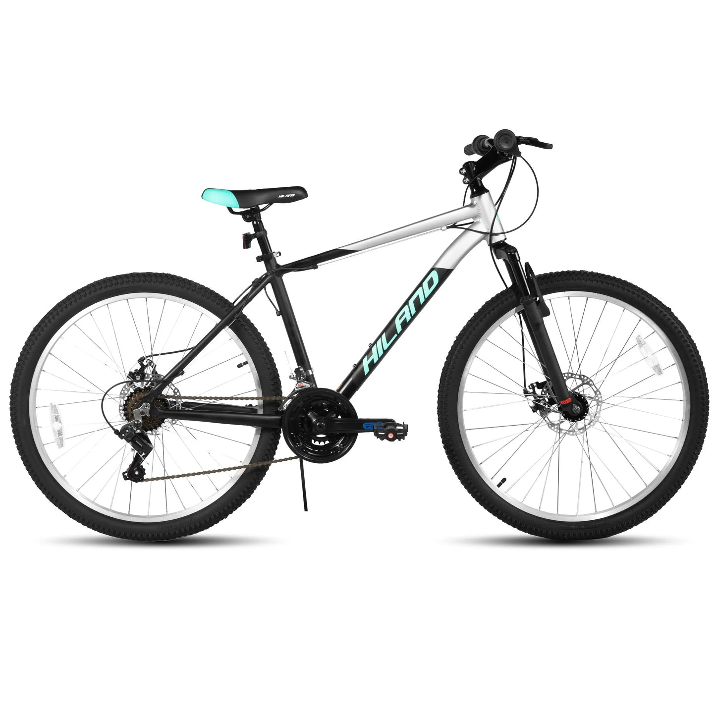 27.5 Inch Men Student Aluminum Alloy Mountain Bike, 18 Speed Bike With Front And Rear Disc Brakes, Suspension Fork