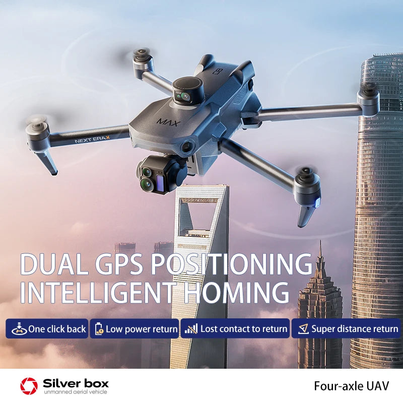 High-end Professional GPS Drone 8K With Screen Remote Control 20km Digital Image Transmission Brushless RC Quadcopter Toy