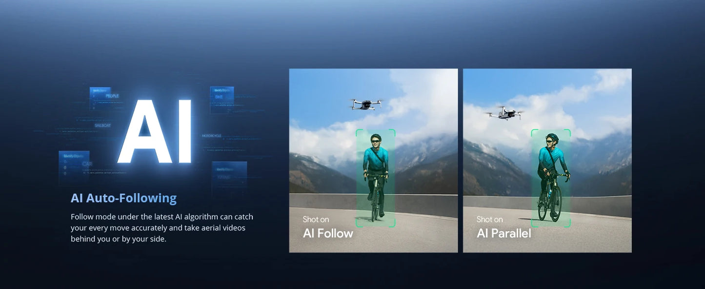 2 Camera Drone, 4K HDR Video, 8K Photo, 3-Axis Gimbal,Under 249g, Vertical Shooting,10-KM, AI Night Shot, AI Track