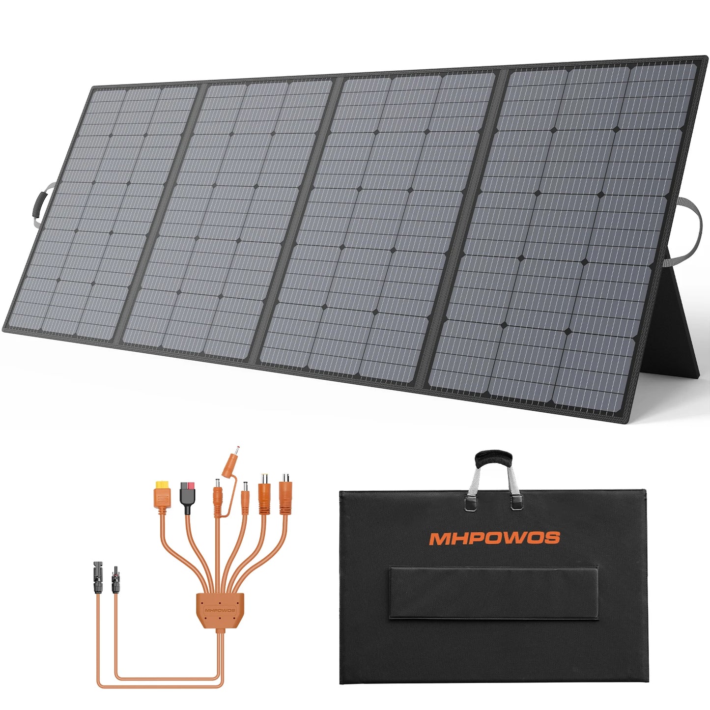 400W 220W 110W Lightweight Portable Solar Panel, Foldable Solar Panel for Outdoor Activities, IP67 Waterproof for RV