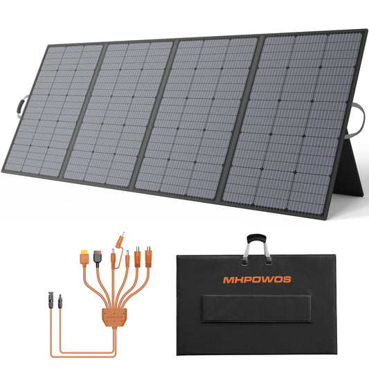 400W 220W 110W Lightweight Portable Solar Panel, Foldable Solar Panel for Outdoor Activities, IP67 Waterproof for RV
