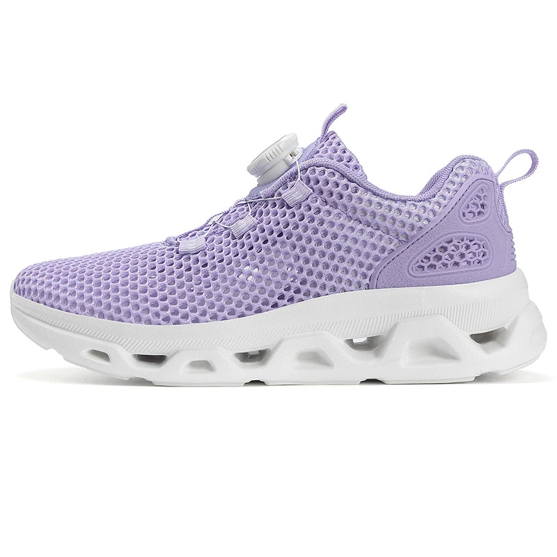 Summer Ladies Mesh Breathable Hiking Shoes Wading Upstream Shoes Women's Lightweight and Comfortable Outdoor Leisure Hiking Shoe
