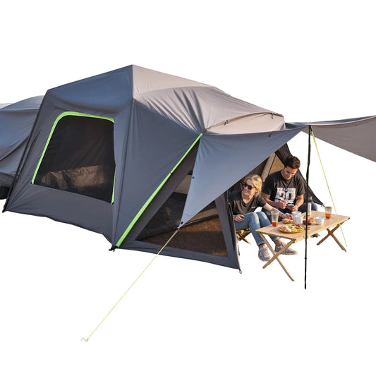 SUV Tent for Camping Waterproof PU2000mm Spacious Double Layer Design SUV Camping Tent with Shade Awning , Mesh Windows