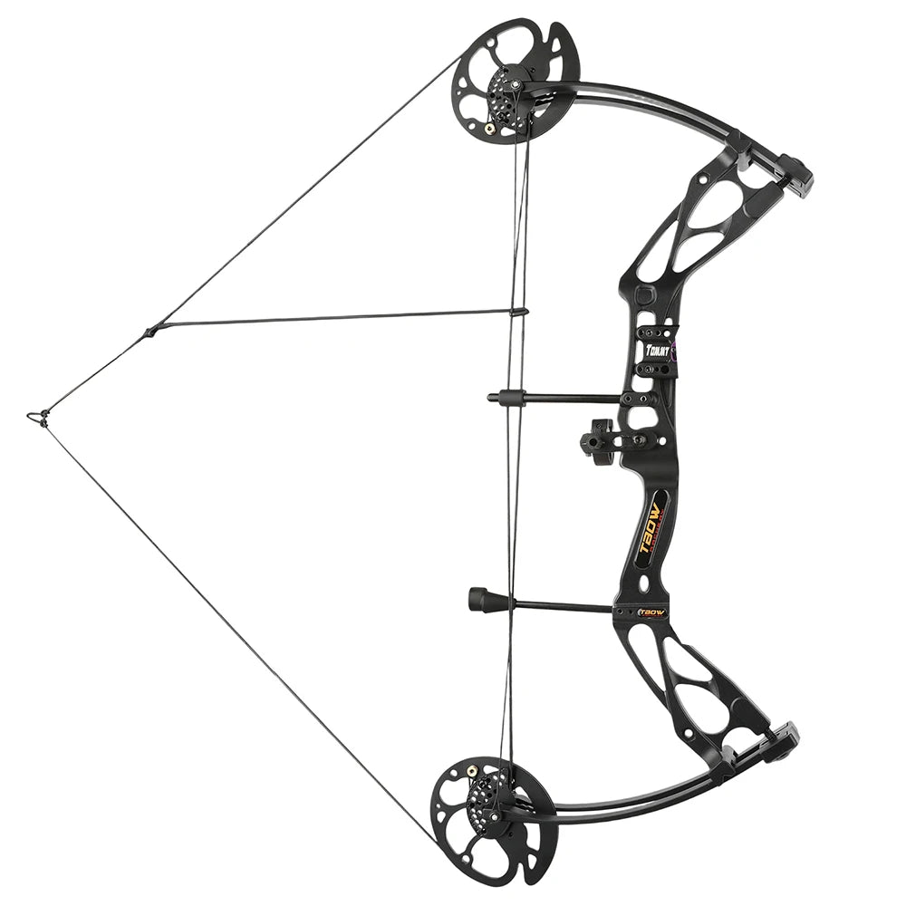 Archery Compound Bow 0-70lbs Adjustable Durable Aluminum Alloy Riser for Beginners Hunting and Target Shooting Practice