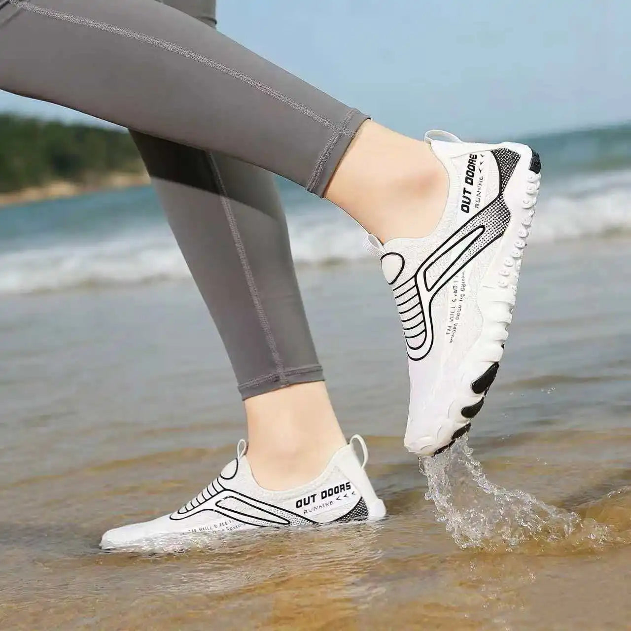 Women Quick Dry Water Shoes Non Slip Breathable Barefoot Aqua Sneakers Ladies River Trekking Hiking Wading Footwear For Beach Sw