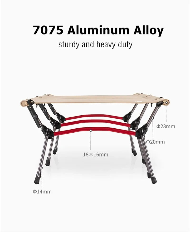 Folding Camping Cot Height Adjustable Ultralight Backpacking Cot Portable Outdoor Travel Camping Bed Tent Bed