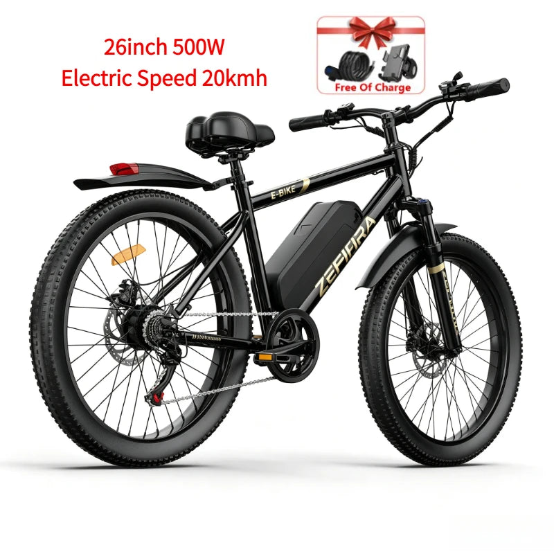 Classic Mountain Ebike, UL2849 Safety Certified, Adjustable Seat & Front Brake,Factory Original, Free US Local Warehouse Shipping