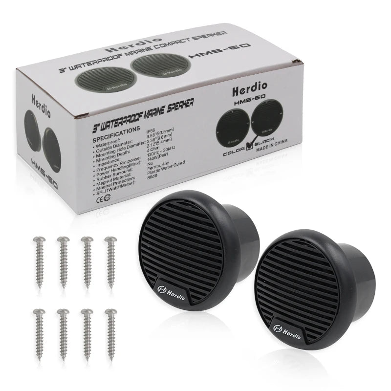 140W Two-Way Marine Waterproof Stereo Mini Speaker System Is Applicable To ATV UTV Motorcycle Outdoor