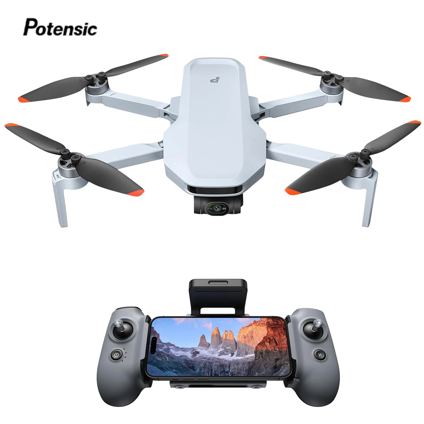 2 Camera Drone, 4K HDR Video, 8K Photo, 3-Axis Gimbal,Under 249g, Vertical Shooting,10-KM, AI Night Shot, AI Track