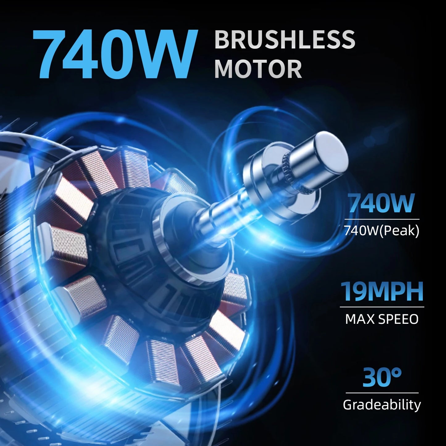 48V 15AH Battery EBike,20+MPH,740W Folding Electric Bike,20 Miles Max Range Electric Bike for Adults, 14" Fat Tire