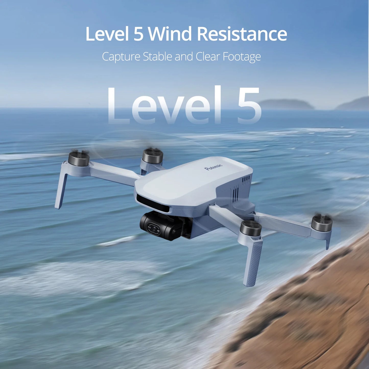 4K GPS Professional Drone Max 6-KM, 3-Axis Gimbal, Visual Tracking, QuickShot, Under 249g, Return to Home-ATOM