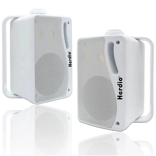 3.5'' 2PCS Passive Outdoor Speakers Wired Waterproof 200W 3 Way Premium Mountable Wall Mount Speakers With Superior Sound