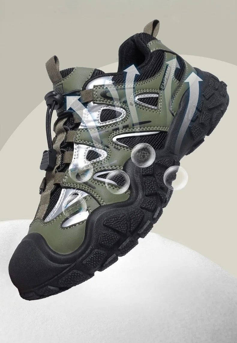 Hiking Shoes Women Anti-slip Low-top Outdoor Sports Shoes Women Lace-up Comfortable Soft Breathable Casual Sneakers Women Shoes
